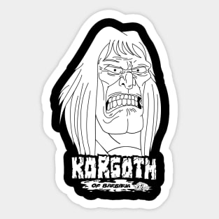 Korgoth of Barbaria Sticker